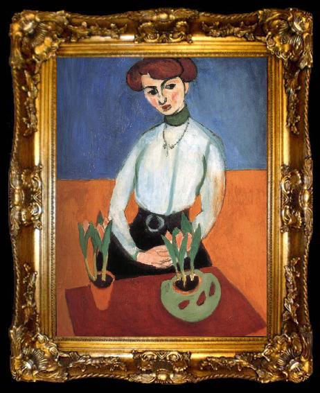 framed  Henri Matisse Girls and tulip, ta009-2